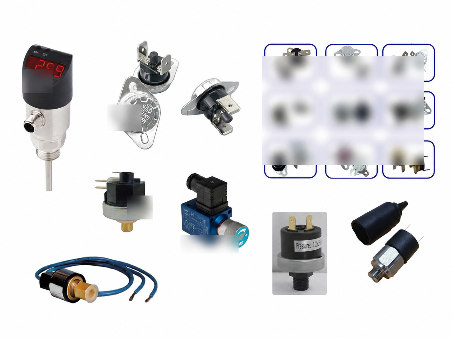 Pressure and temperature switches