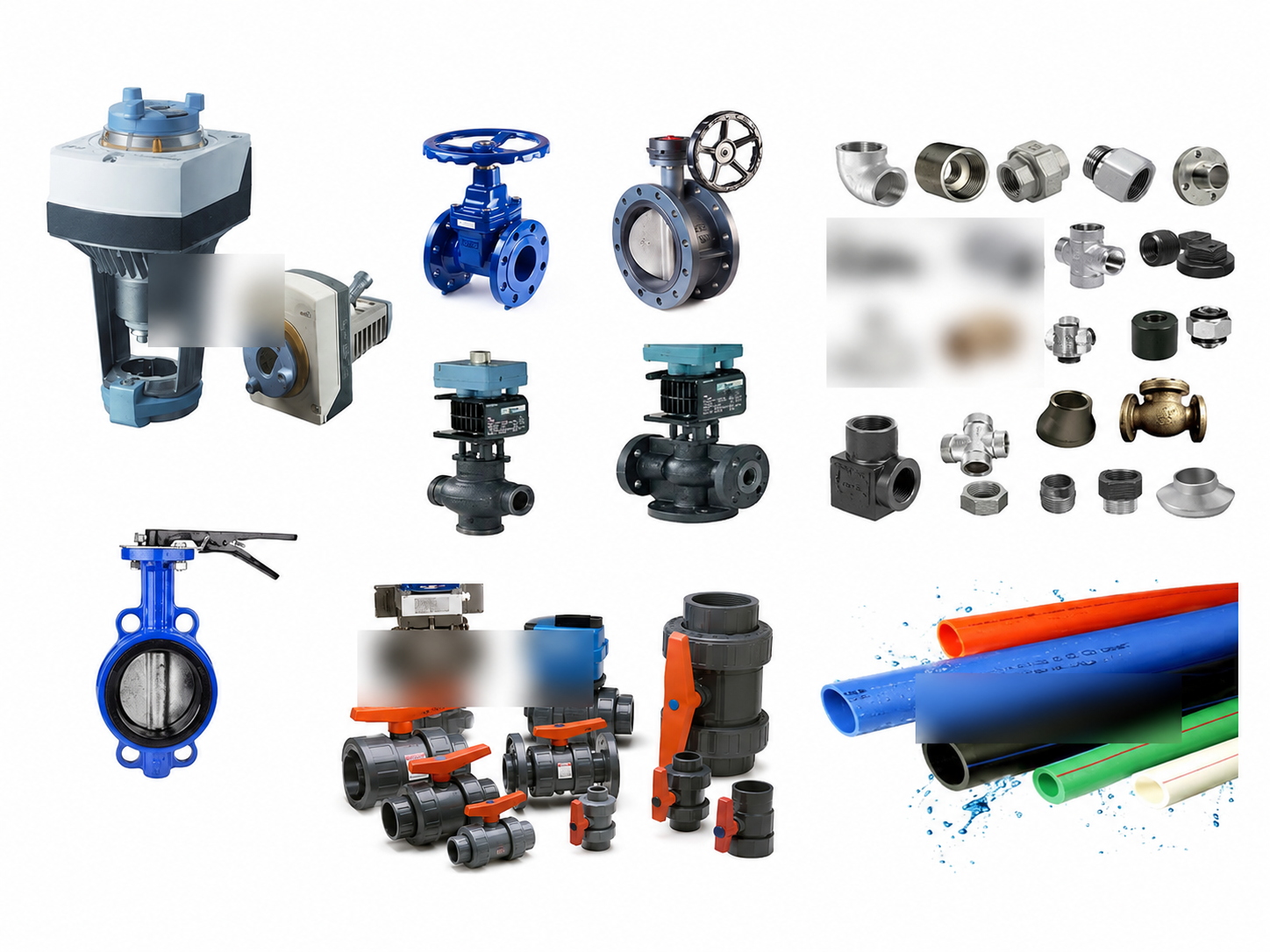 Valves pipes and fittings
